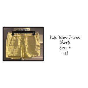 Yellow J. Crew Shorts